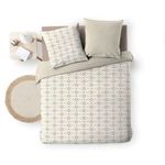 housse-couette-réversible-240x260cm-taies-motif-graphique-blanc et beige