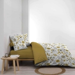 housse-couette-240x260cm-taies-gaze-de-coton-fleurs-jaunes-grises (4)
