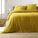 housse-couette-gaze-coton-260x240cm-jaune