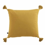 coussin-déhoussable-pompons-gaze-coton-40x40cm-jaune