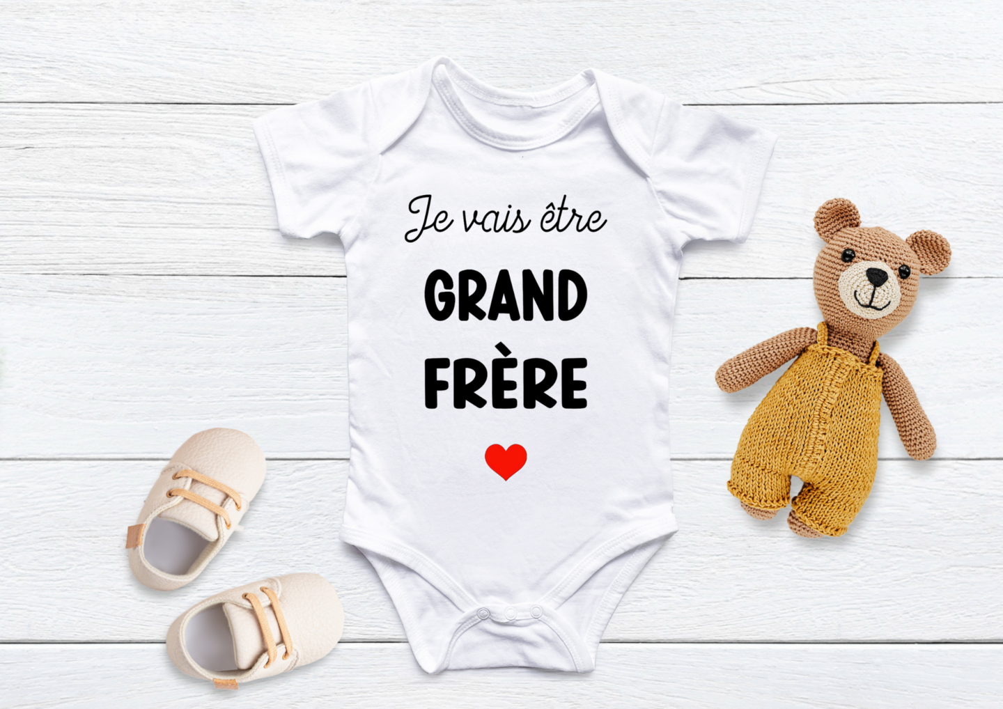 100% Coton T-shirt Grand Frère Mignon Annonce Grossesse Avec