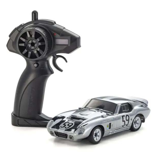 Kyosho First Mini-Z 1:28 Shelby Cobra Daytona Chrome, 66611C