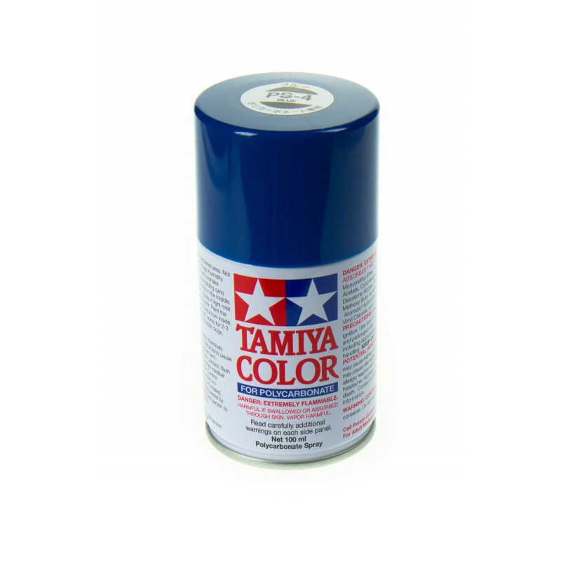 TAMIYA PS04 BLEU Bombe peinture lexan - Peinture/Tamiya Carro Lexan -  miniz-boutique