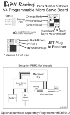 pn-racing-500804c-circuit-v4-programmable-pour-servo-de-mini-z-et-pnr2-5w-1