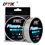 FTK-Ligne-d-app-t-de-p-che-super-lisse-rev-tement-fluorocarbone-fil-en-fibre
