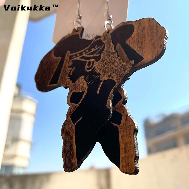VOIKUKKA-boucles-d-oreilles-en-bois-en-forme-d-afrique-d-coup-es-au-Laser-accessoires