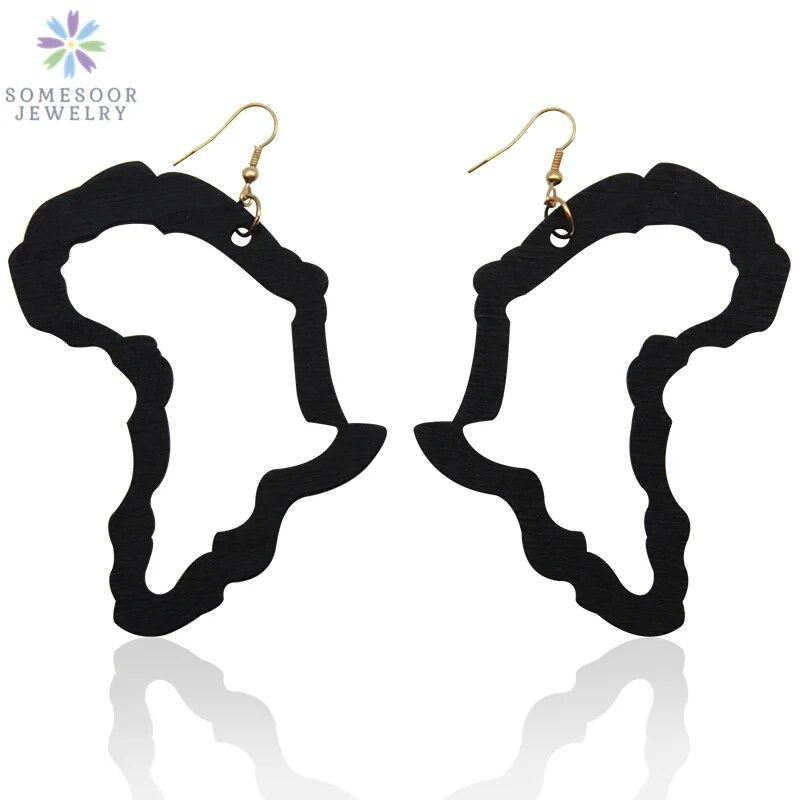 SOMESOOR-Boucles-d-oreilles-afro-en-bois-bijoux-grav-s-au-laser-boucles-pendantes-Afrique-Terre