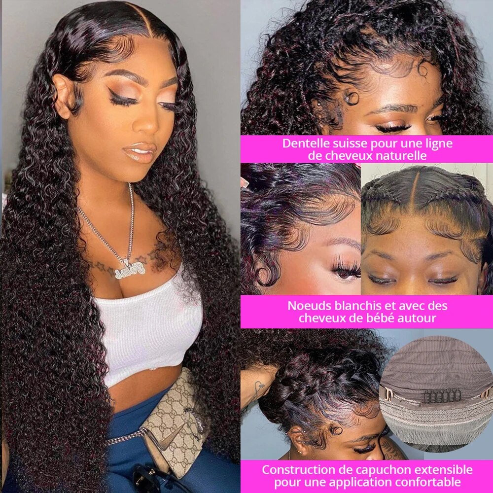 Perruque-Deep-Wave-Frmetals-pour-femme-cheveux-humains-boucl-s-pr-pil-s-dentelle-transparente-HD