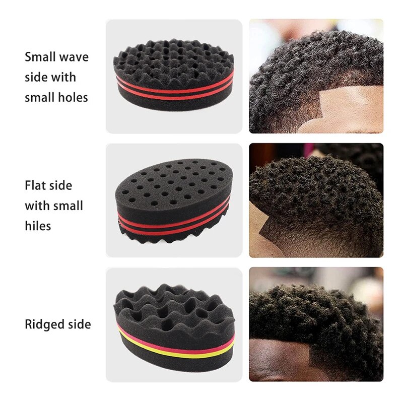Brosse-Cheveux-en-ponge-Magique-Africaine-pour-Homme-Noir-Double-Face-Tissage-de-Boucles-Dreadlocks