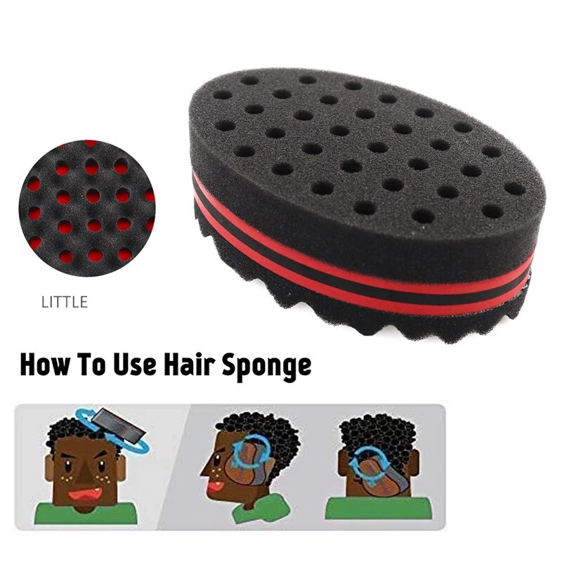 Brosse-Cheveux-en-ponge-Magique-Africaine-pour-Homme-Noir-Double-Face-Tissage-de-Boucles-Dreadlocks