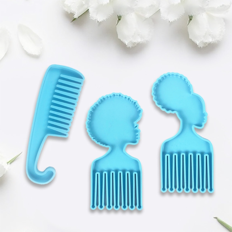 T-te-africaine-hommes-femmes-peignes-en-forme-r-sine-poxy-moule-en-Silicone-bricolage-artisanat