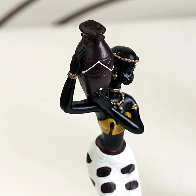 Km-THEUINS-Figurines-de-Femme-Africaine-en-R-sine-Figurines-Noires-d-Auckland-Ornements-Intensibles-D