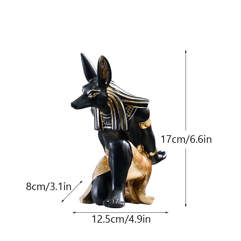 Km-THEUINS-Porte-Bouteille-en-R-sine-Anubis-Dog-God-Wine-T1-Figurines-Auckland-Bastet-Statue
