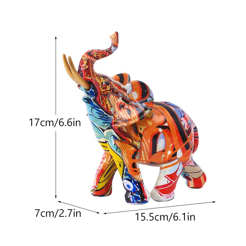 l-phant-en-r-sine-color-imprim-par-transfert-FigAuckland-Art-moderne-Ornements-d-animaux