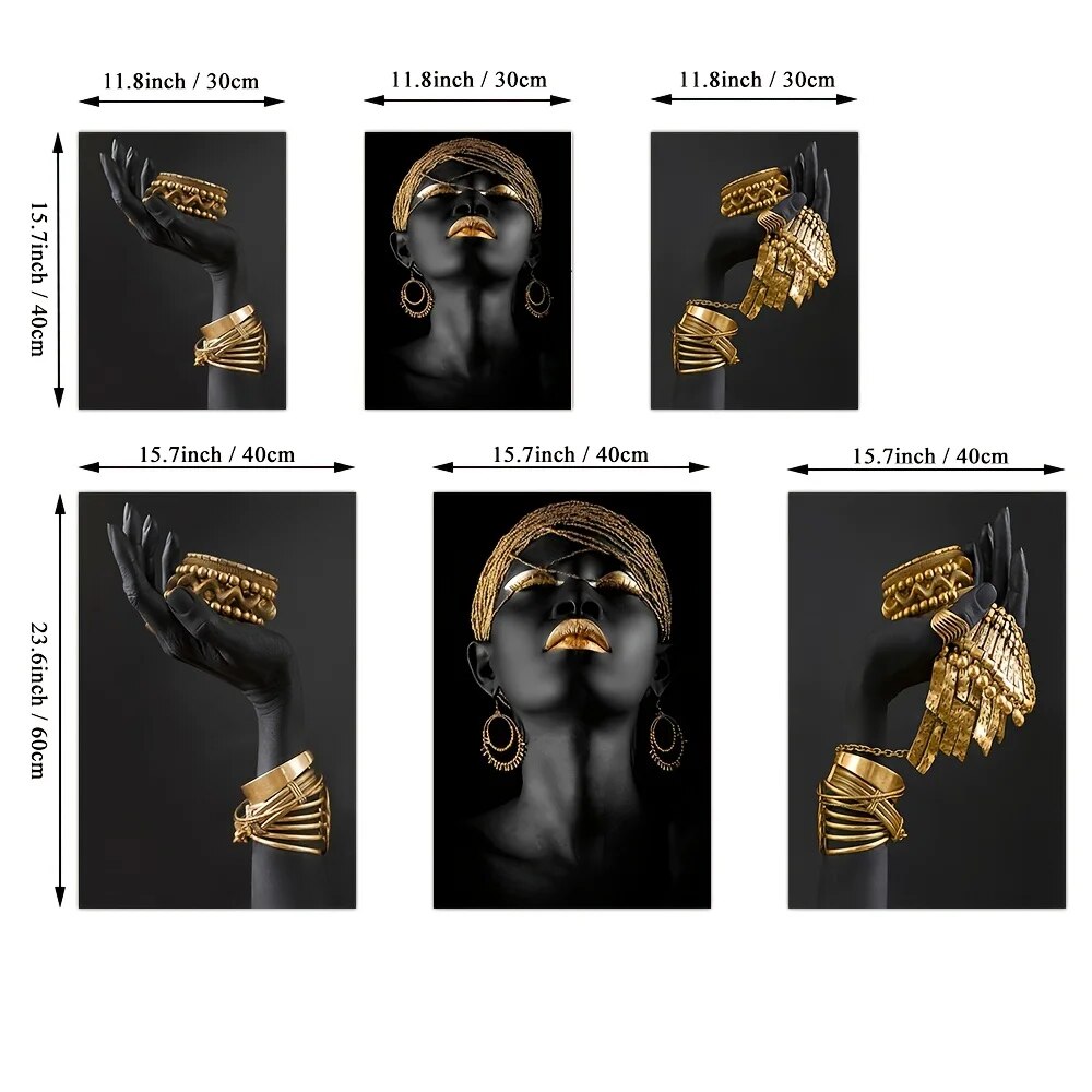 Affiches-d-art-mural-de-femmes-noires-africaines-avec-des-bijoux-en-or-impressions-de-salon
