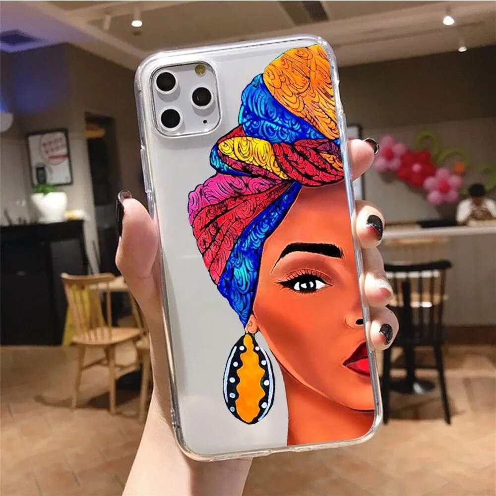 Coque-de-t-l-phone-femme-d-Afrique-du-Sud-dessin-anim-iPhone-15-14-13