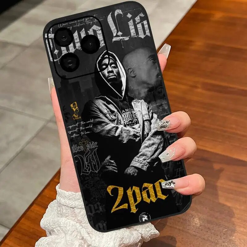 Coque-de-t-l-phone-Sared-Singer-Tupac-iPhone-7-8-Plus-11-12-13-Pro