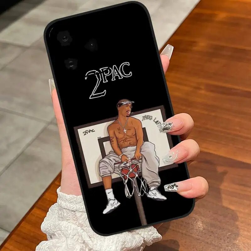 Coque-de-t-l-phone-Sared-Singer-Tupac-iPhone-7-8-Plus-11-12-13-Pro