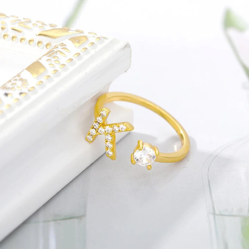 Bagues-initiales-en-Zircon-pour-femmes-en-acier-inoxydable-ouverture-r-glable-nom-de-l-alphabet