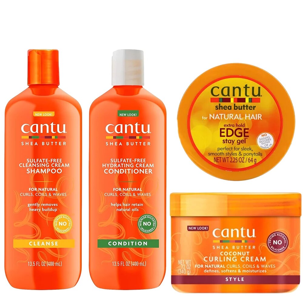 CanaryEdge-Shampooing et Après-Shampoing en Gel, Crème à Boucler, Hydratante, avec Poupée de Karité, pour Cheveux Naturels