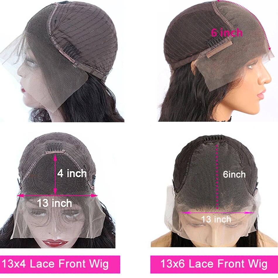 Perruque-Lace-Front-Wig-naturelle-lisse-cheveux-humains-13x4-13x6-pre-plucked-transparente-HD-pour-femmes