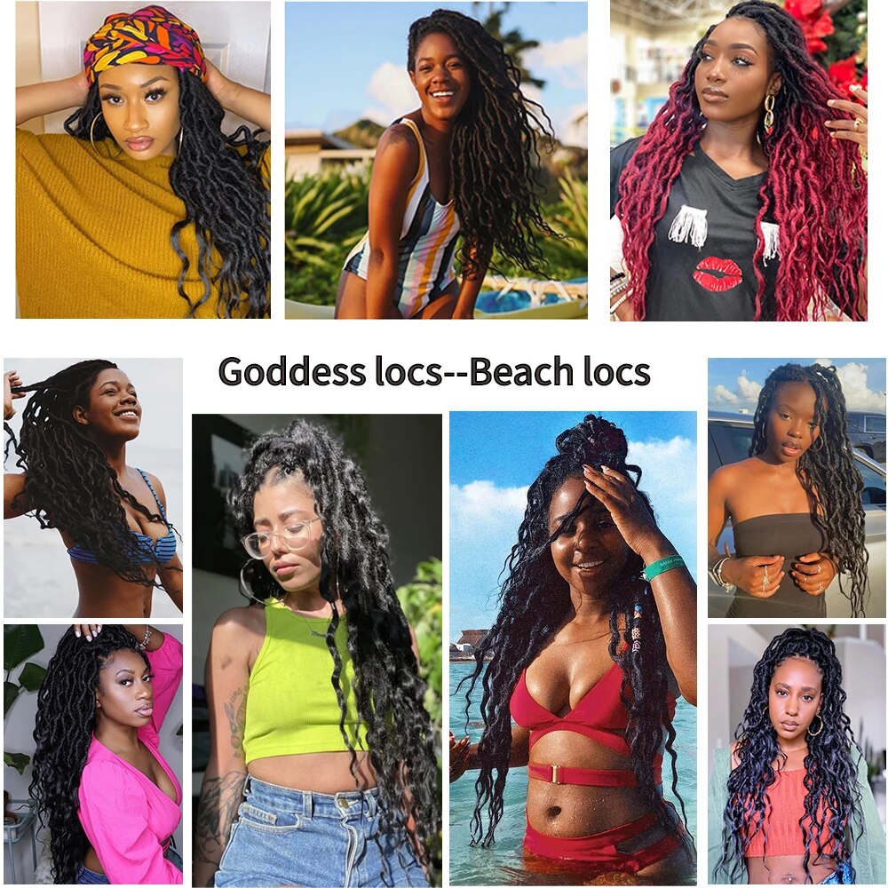Goddess-Locs-Extensions-de-tresses-synth-tiques-pr-boucl-es-faux-cheveux-au-crochet-extr-mit