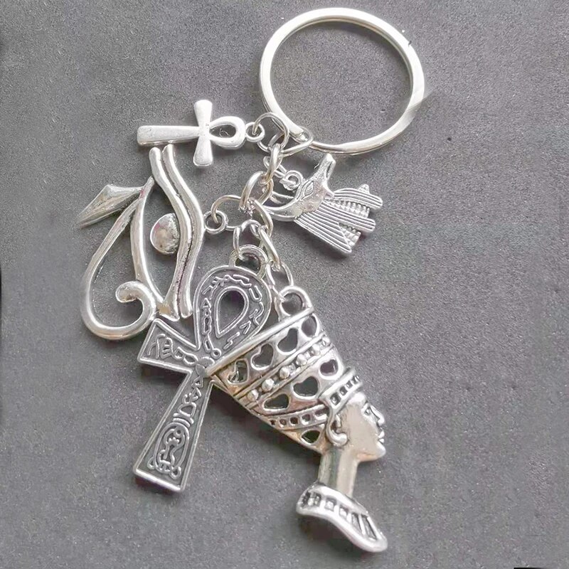 Porte-cl-s-Amulette-gyptienne-Personnalis-e-Accessoires-de-Bijoux-Breloques-Ankh-Cadeau-Souvenir-de-Mariage