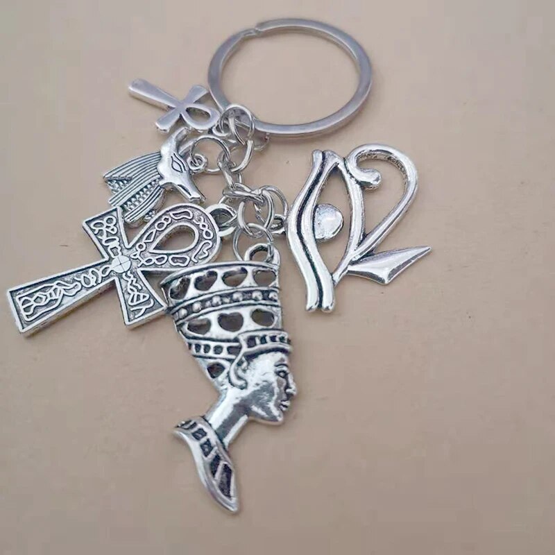 Porte-cl-s-Amulette-gyptienne-Personnalis-e-Accessoires-de-Bijoux-Breloques-Ankh-Cadeau-Souvenir-de-Mariage