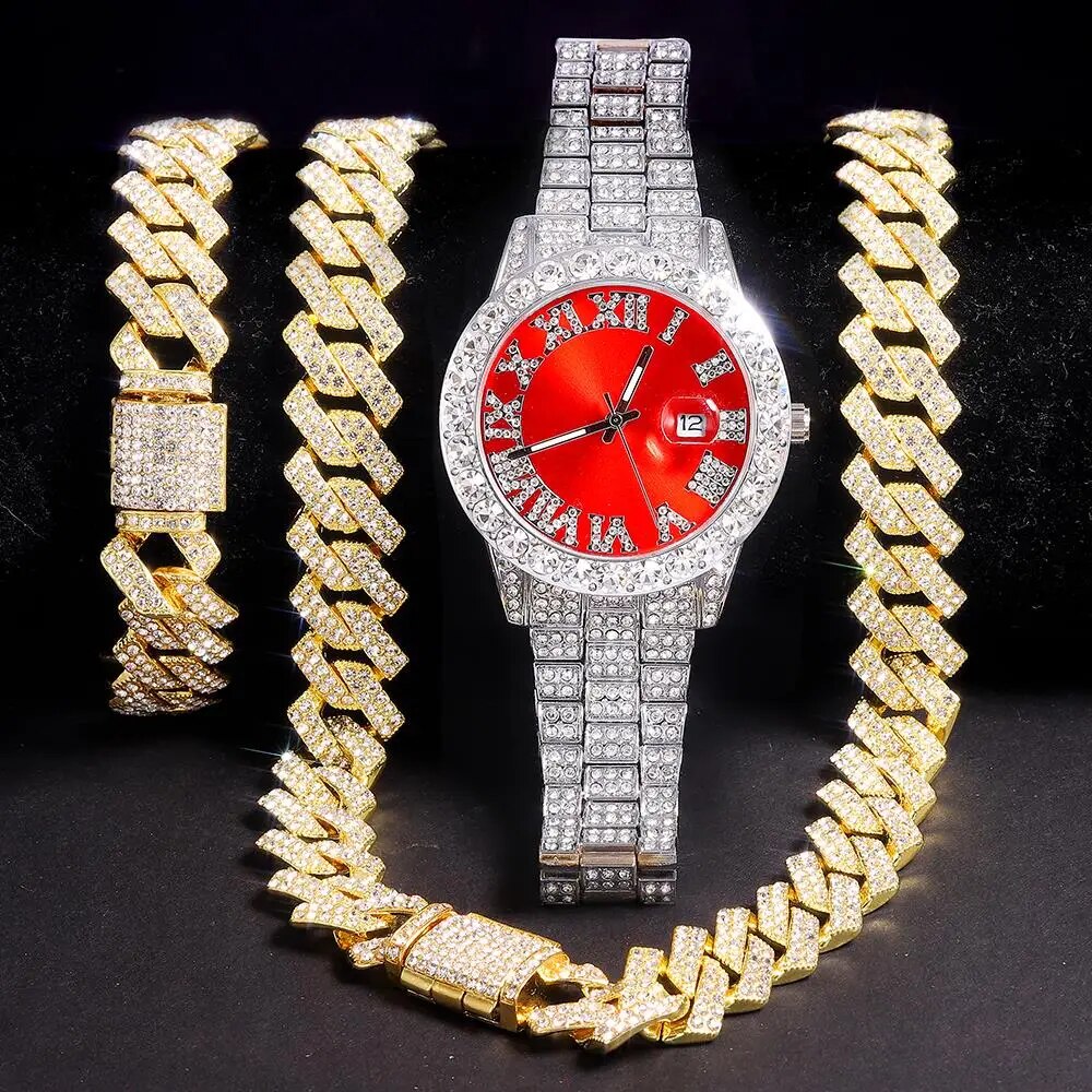 Ensemble-de-bijoux-africains-pav-s-de-biscuits-pour-hommes-collier-exquis-montre-et-bracelet-Hip