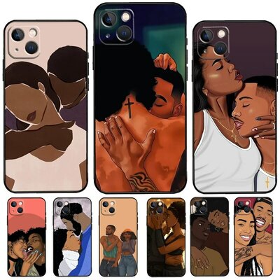Coque-de-t-l-phone-Afro-Black-Couple-Kd-appareils-coque-arri-re-pour-iPhone-13
