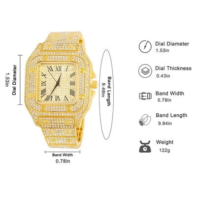 Montre-en-or-avec-biscuits-pav-s-pour-hommes-Hip-Hop-Miami-Curb-Cuban-JOIced-Out