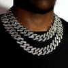 Collier-cha-ne-cubaine-pour-hommes-et-femmes-Punk-Hip-Hop-strass-glac-cristal-scintillant-lien