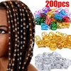 Anneaux-de-Cheveux-Dreadlock-en-Or-et-Argent-r-initialisation-de-Manchette-R-glable-Perles-pingle