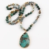Collier-boh-me-avec-pendentif-goutte-pour-femme-turquoise-africaine-charbon-naturel-avec-semi-fiert-bijoux