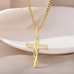Colliers-en-acier-inoxydable-pour-hommes-et-femmes-arbre-croix-pr-sidence-document-en-or-pendentif