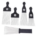 Peigne-afro-en-m-tal-avec-poing-noir-brosse-cheveux-africaine-outil-de-coiffure-pour-salon