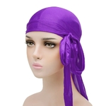 Turban-en-Satin-Longue-Queue-pour-Homme-et-Femme-Couvre-Chef-Unisexe-de-Pirate-de-Motard