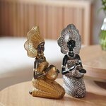 SAAKAR-Statue-noire-peinte-en-r-sine-pour-la-d-coration-de-la-maison-femme-africaine