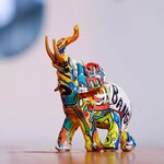 l-phant-en-r-sine-color-imprim-par-transfert-FigAuckland-Art-moderne-Ornements-d-animaux