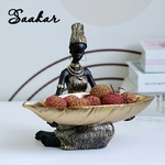 SAAKAR-Figurines-africaines-en-r-sine-pour-femmes-noires-conteneur-de-bonbons-artisanat-int-rieur-incroyable