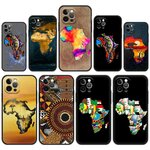 Coque-de-t-l-phone-en-silicone-pour-iPhone-coque-peinte-carte-de-l-Afrique-g