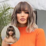 Perruque-Bob-Synth-tique-Courte-Ondul-e-avec-Frange-pour-Femme-Cheveux-Naturels-Racines-Fonc-es