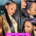 Perruque-Lace-Front-Wig-naturelle-lisse-cheveux-humains-13x4-13x6-pre-plucked-transparente-HD-pour-femmes