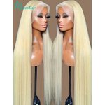Perruque-Lace-Front-Wig-br-silienne-naturelle-lisse-blond-miel-360-613-13x4-13x6-transparente-pour