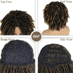GNIMEGIL-Perruque-Dreadlock-Synth-tique-pour-Homme-et-Femme-Cheveux-Mignons-Tresses-Torsad-es-Courtes-Perruques