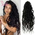 Goddess-Locs-Extensions-de-tresses-synth-tiques-pr-boucl-es-faux-cheveux-au-crochet-extr-mit