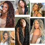 Goddess Locs-Extensions de tresses synthétiques pré-bouclées, dreadlocks