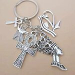 Porte-cl-s-Amulette-gyptienne-Personnalis-e-Accessoires-de-Bijoux-Breloques-Ankh-Cadeau-Souvenir-de-Mariage