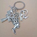 Porte-cl-s-Amulette-gyptienne-Personnalis-e-Accessoires-de-Bijoux-Breloques-Ankh-Cadeau-Souvenir-de-Mariage