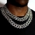 Collier-cha-ne-cubaine-pour-hommes-et-femmes-Punk-Hip-Hop-strass-glac-cristal-scintillant-lien